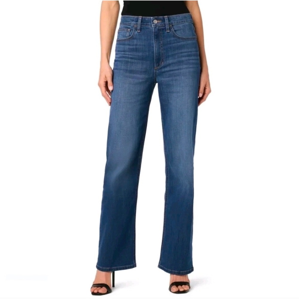 Joe's Jeans Wide Leg Full Length Women 29 Blue Wangari High Rise Denim